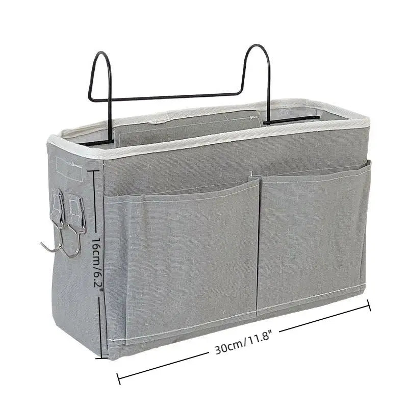Bedside Hanging Storage Bag – Multi-Pocket Bed Organizer Hanging Storage Organizer Axl