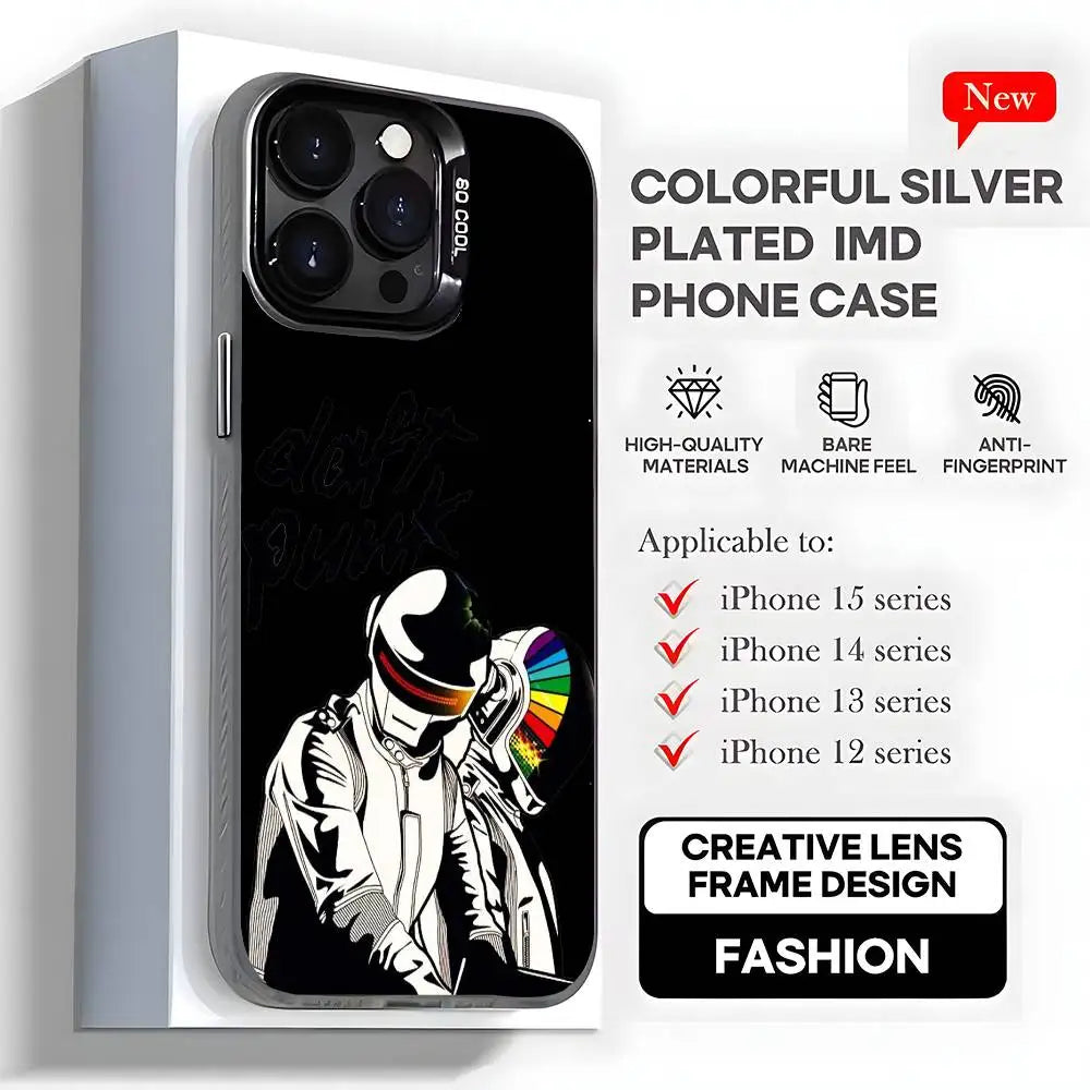 Daft Punk iPhone Case | Plating Cover iPhone 11–16 Pro Max iPhone Phone Case Axl
