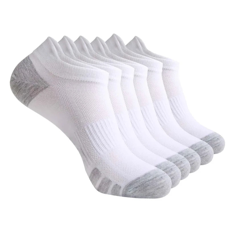 Women's Knit Cotton Socks 6 Pairs – Breathable & Moisture-Wicking Women's Knit Socks Axl 6 pairs white 35-39