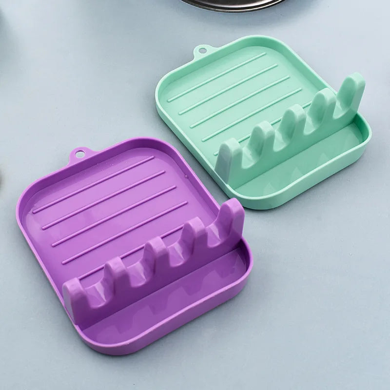 Kitchen Spoon Rest & Utensil Holder – Non-Slip Organizer Rack Utensil Holder Rack Axl