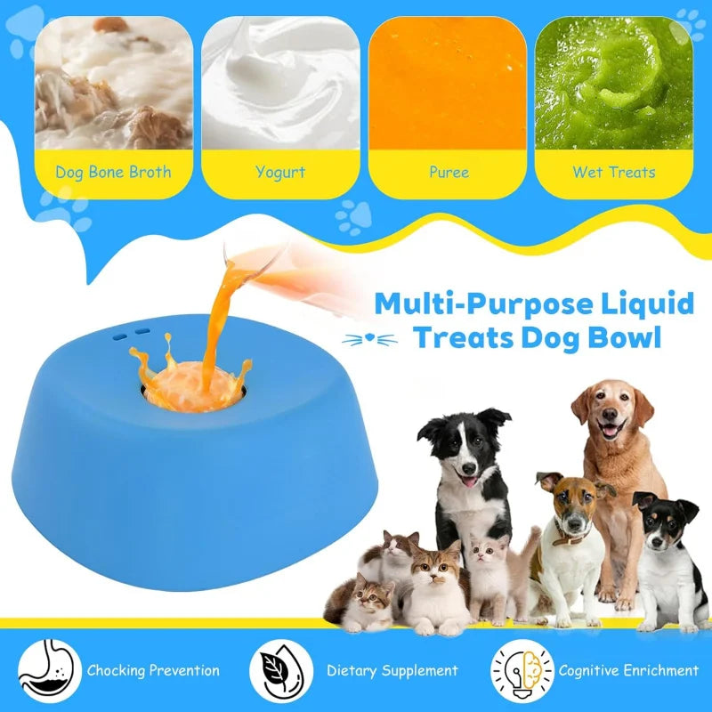 Slow Feeder Dog Bowl – Non-Slip Lick Toy for Liquid Treats Slow Feeder Dog Bowl Axl