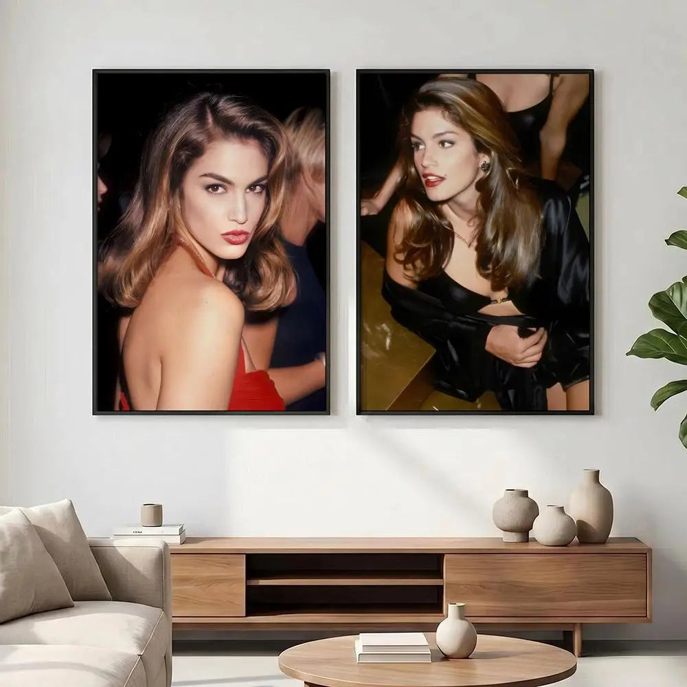 Cindy Crawford HD Art Poster – Aesthetic Wall Decor Wall Art Poster Axl