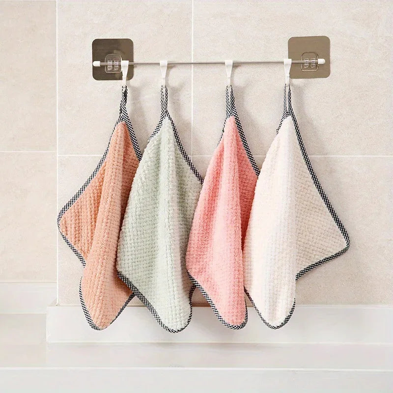 10-Pack Coral Velvet Dish Cloths – Soft, Absorbent & Reusable Dish Cleaning Cloths Axl