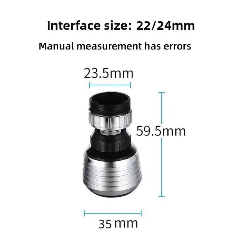 360° Rotating Faucet Nozzle – Water Saving Tap Filter Extender Faucet Nozzle Extender Axl