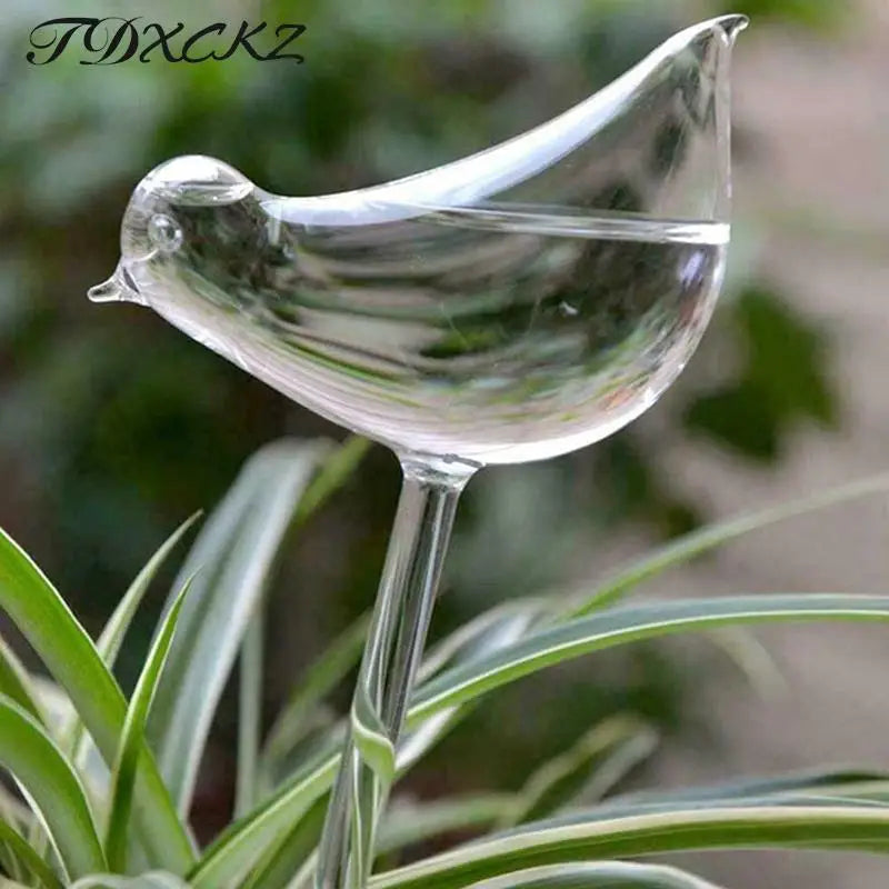 Bird-Shape Self-Watering Globe – Clear Glass Plant Waterer Self-Watering Globe Axl