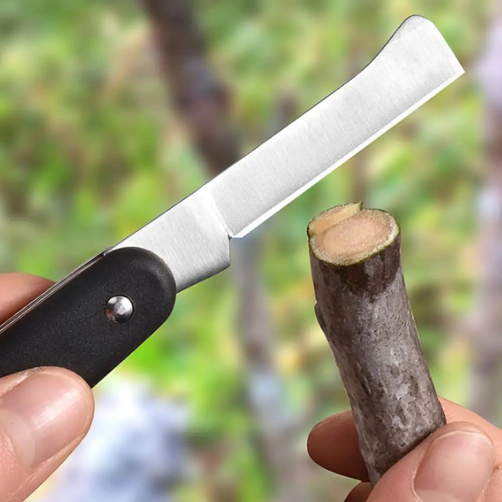 Foldable Grafting Knife – 2-in-1 Stainless Steel Budding Tool Grafting Pruning Knife Axl