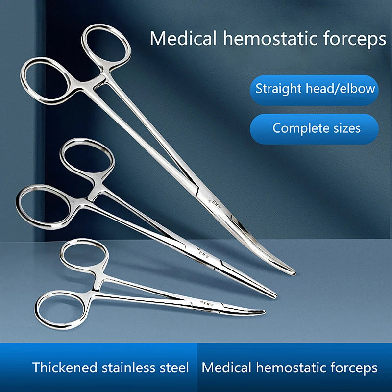 Stainless Steel Locking Hemostatic Forceps | 12.5–18cm Locking Forceps Clamp Axl
