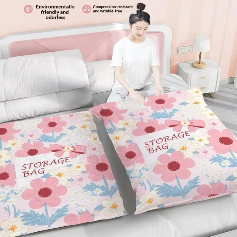 Vacuum Storage Bags – Space Saver for Comforters & Travel Vacuum Storage Bags Axl