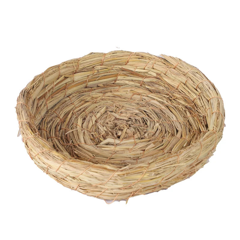 Hand Woven Grass Bird Nest for Parrots & Small Birds Bird Breeding Nest Axl