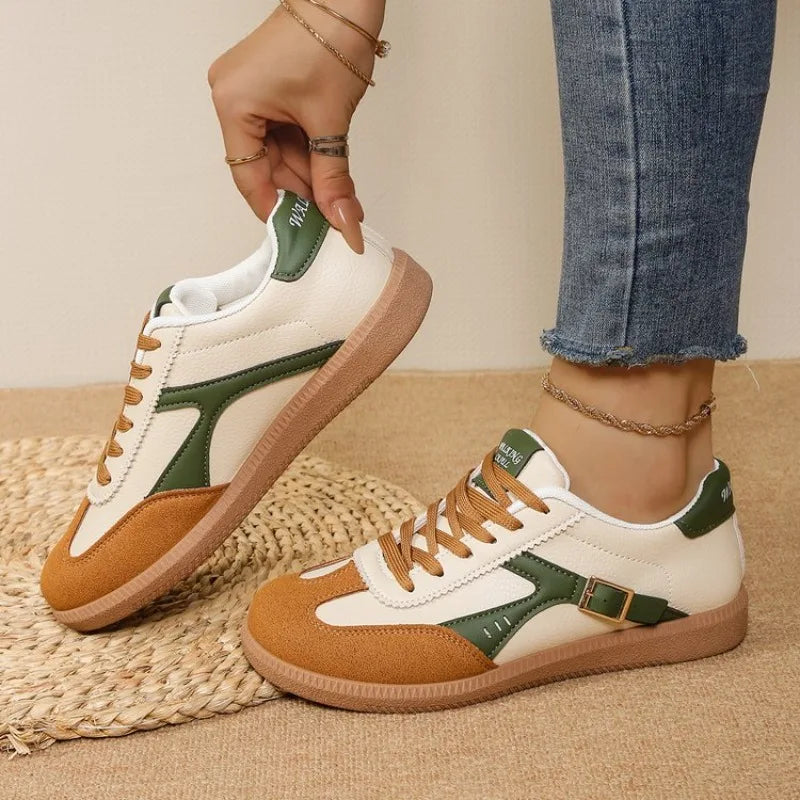 VKJF Women's Breathable Lace-Up Casual Sneakers | Fashion Shoes Women's Casual Sneakers Axl