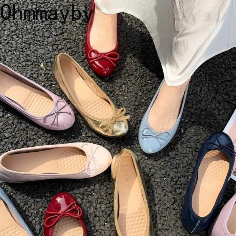 Women's Mary Jane Ballet Flats – Soft Slip-On Dress Shoes Ballet Flats Axl