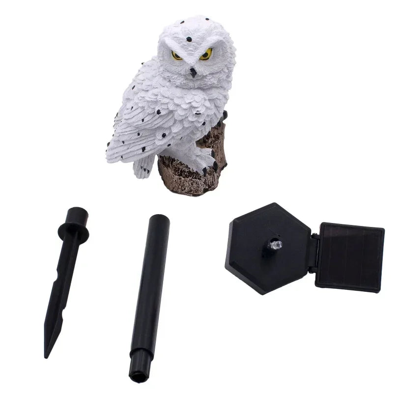 Solar Owl LED Garden Lawn Light – Waterproof Outdoor Pathway Lamp Solar Garden Lamp Axl