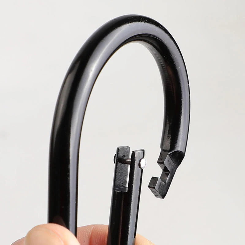 Heavy Duty Aluminum Carabiner Spring Hook Clip – 55lb Carabiner Clip Axl