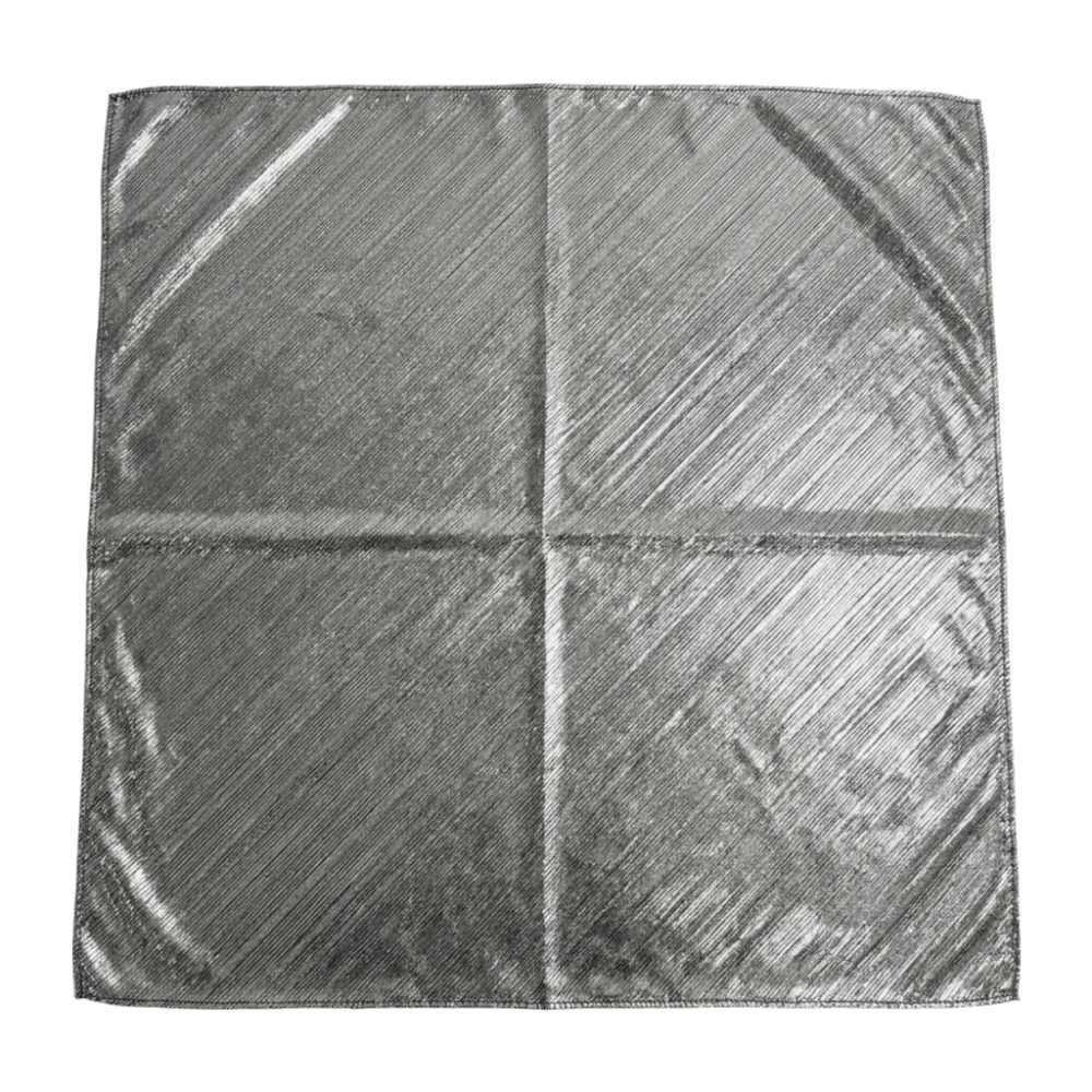Sparkly Metallic Square Headscarf – Shiny Satin Turban Bandana Headscarf Turban Axl Metal Color