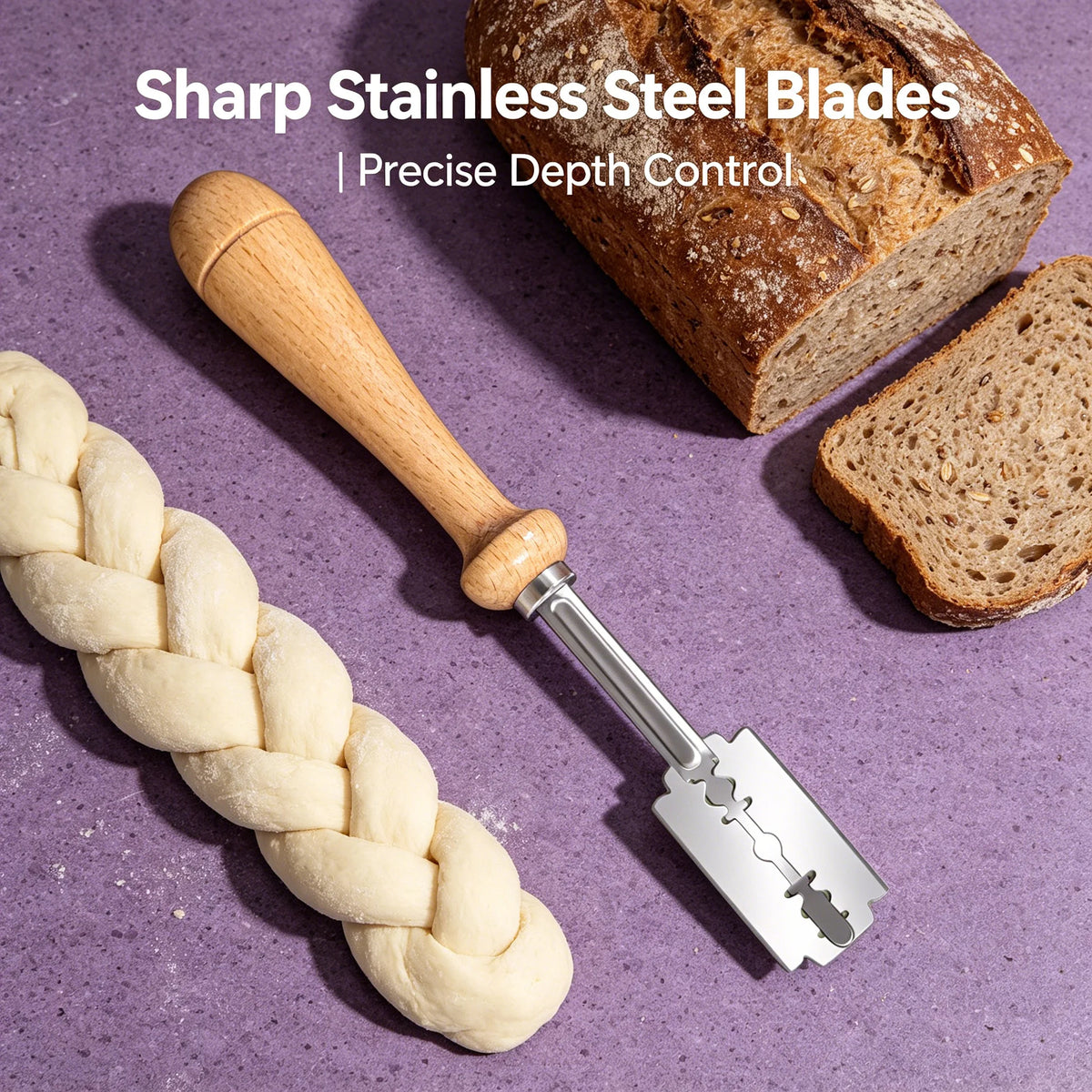 Bread Lame – Stainless Steel Dough Scoring Tool for Bakers Bread Scoring Tool Axl