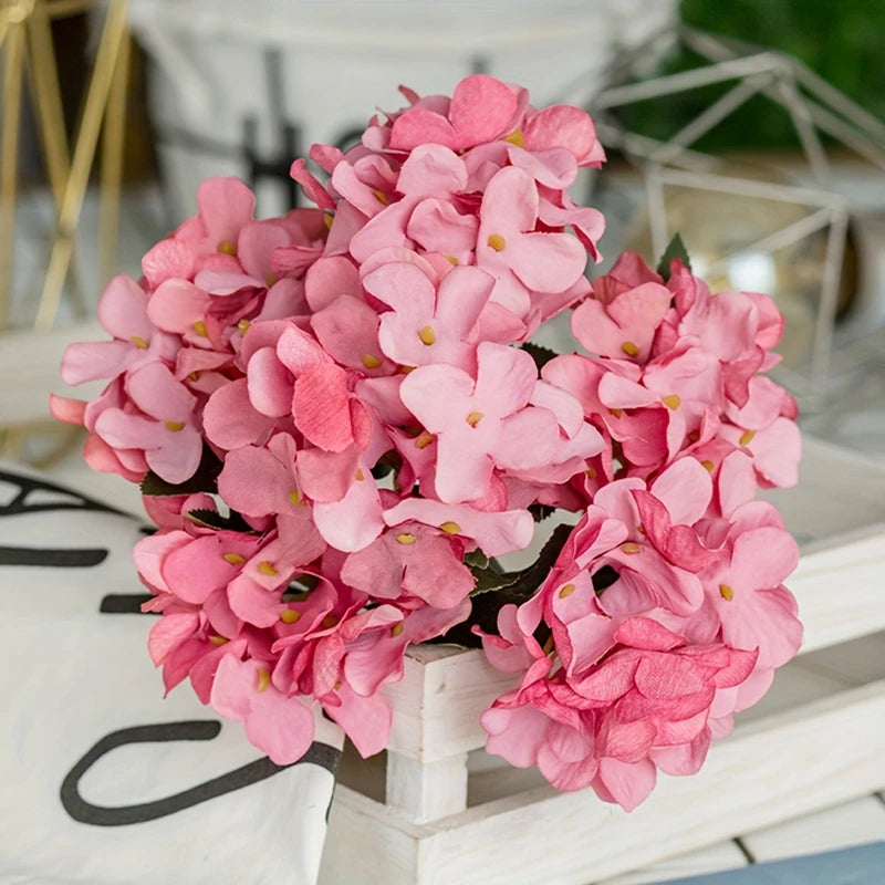 Silk Hydrangea Artificial Flowers – Wedding & Home Décor Artificial Flowers Axl color 7 1pc