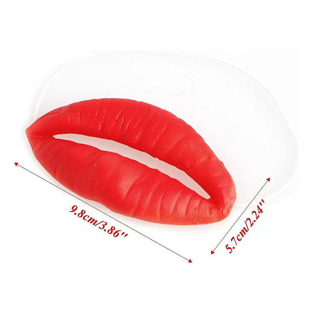 Funny Big Lip Props – Party Prank & Costume Accessory Novelty Party Prop Axl Red