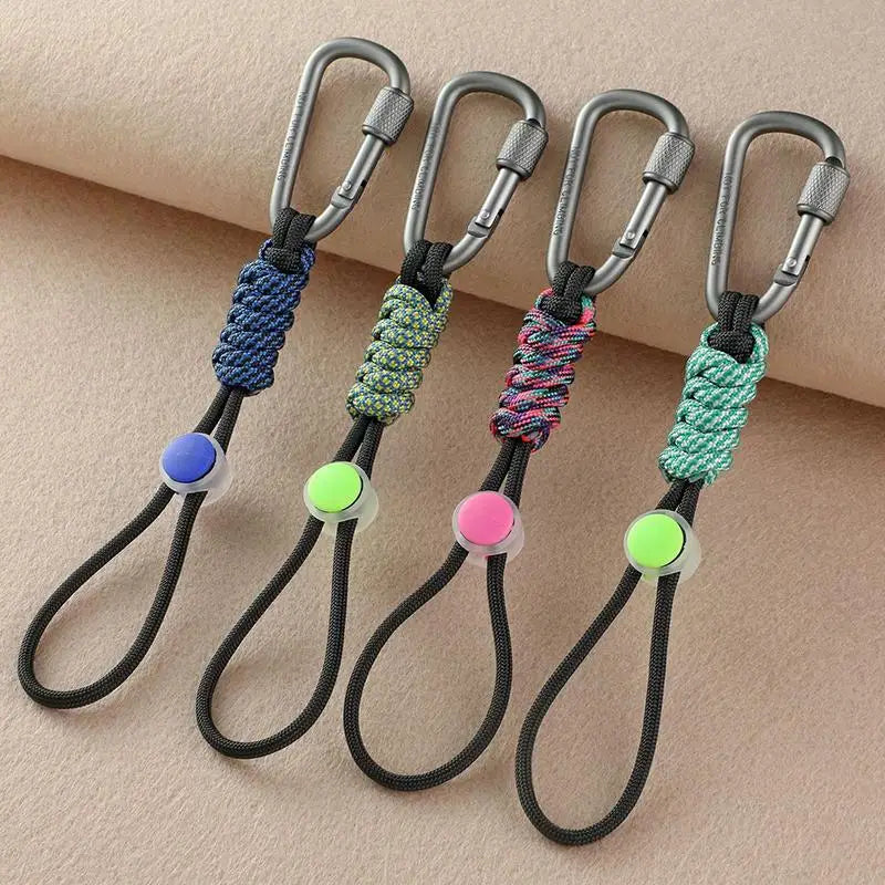 Paracord Water Bottle Carabiner Hook – Hiking & Cycling Clip Carabiner Bottle Clip Axl