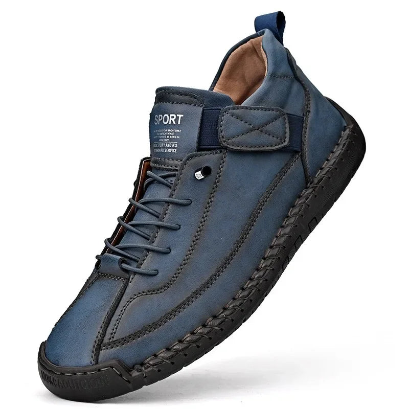Women's Retro Lace-Up Ankle Boots – Anti-Slip & Waterproof Women's Ankle Boots Axl Blue 36