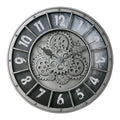 Round Gear Wall Clock – Retro Silent Quartz Home Décor Decorative Wall Clock Axl 7708