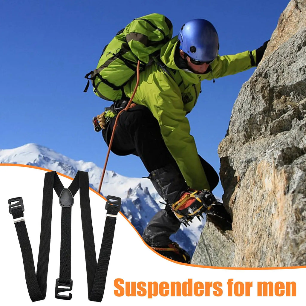 Y-Back Men's Suspenders – Adjustable Heavy Duty Elastic Braces Suspenders & Braces Axl