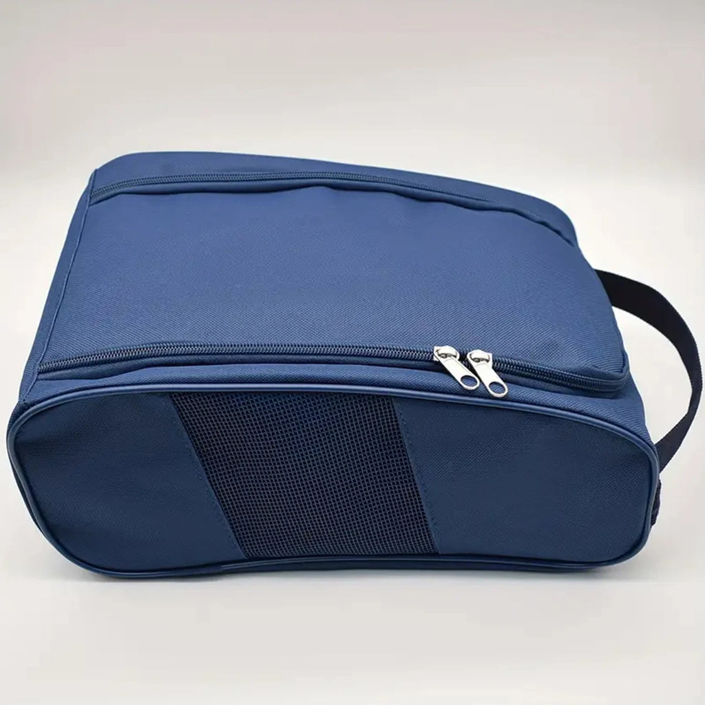 Portable Golf Shoe Bag – Breathable Oxford Cloth Carrier Sports Shoe Bag Axl DEEP BLUE