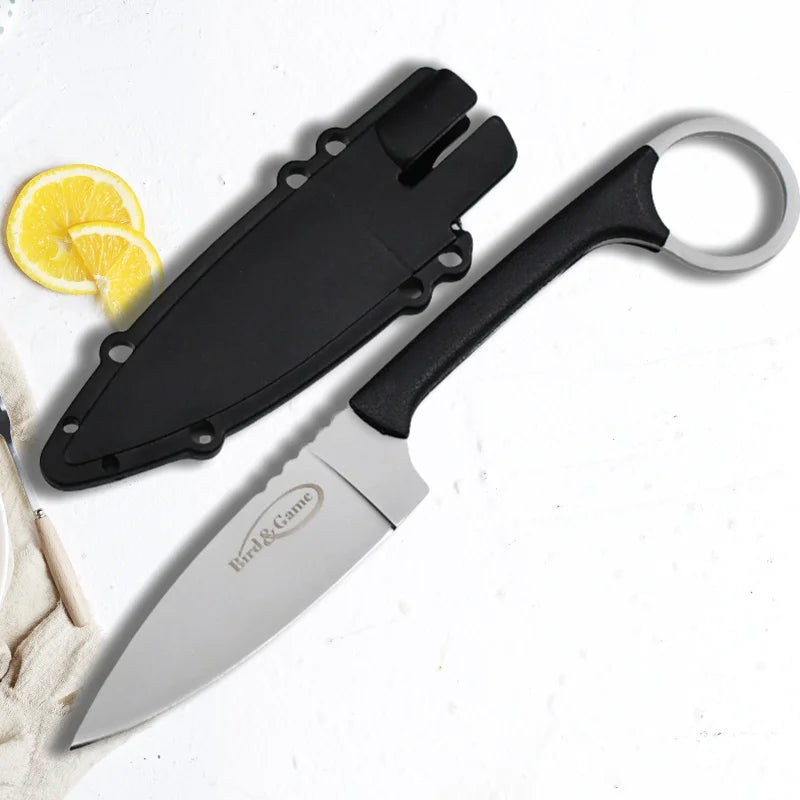 Portable Stainless Steel Fruit Knife with Protective Sleeve Paring Knife Axl