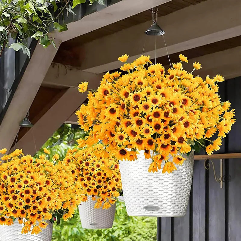 Silk Yellow Daisy Artificial Flowers | Wedding & Home Décor Artificial Silk Flowers Axl