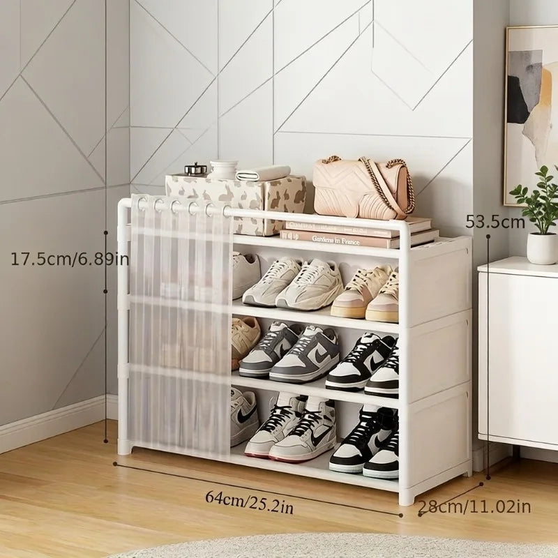 Dustproof Foldable Shoe Rack – Multi-Layer Storage Shelf Shoe Storage Rack Axl