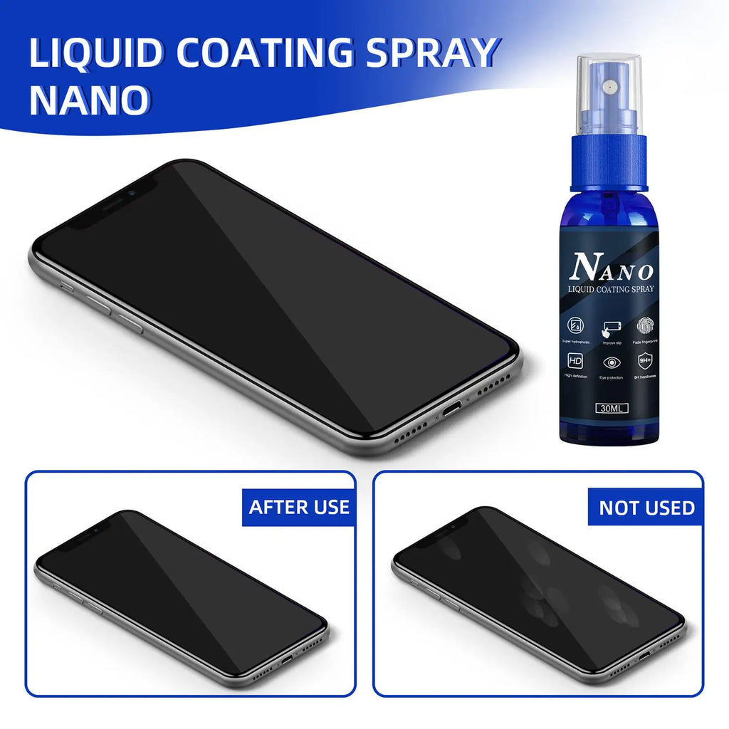 Liquid Screen Protector Spray – Hydrophobic Oleophobic 30ml Screen Protector Spray Axl