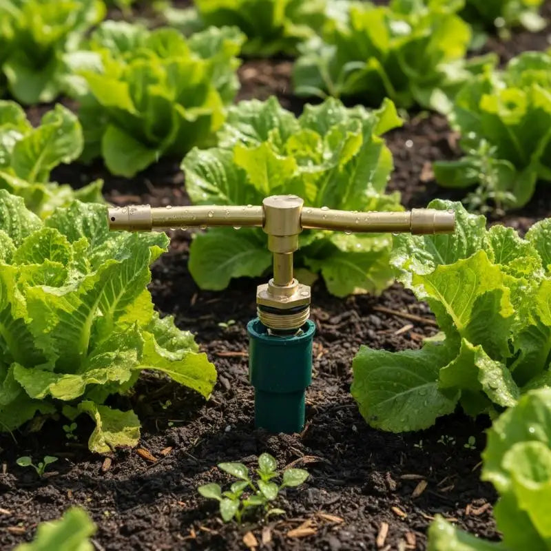 2-Arm Rotating Brass Garden Sprinkler – 360° Auto Watering Garden Sprinkler Axl