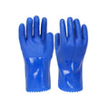 PVC Industrial Rubber Gloves – Anti-Slip Waterproof Chemical Work Industrial Work Gloves Axl L Blue