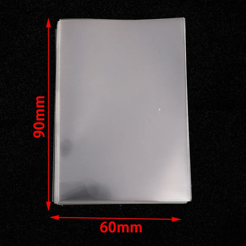 100 PCS Transparent Card Sleeves 9×6cm | PVC Card Protectors Card Sleeves Axl Onesize