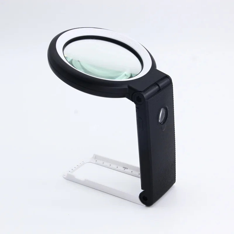 Desktop & Handheld Magnifying Glass 30X 10X with 18 LED Lights LED Magnifying Glass Axl