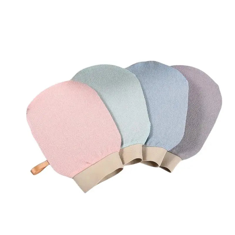 Microfiber Exfoliating Bath Gloves 4-Pack | Body Scrub Mitt Bath Scrub Glove Axl