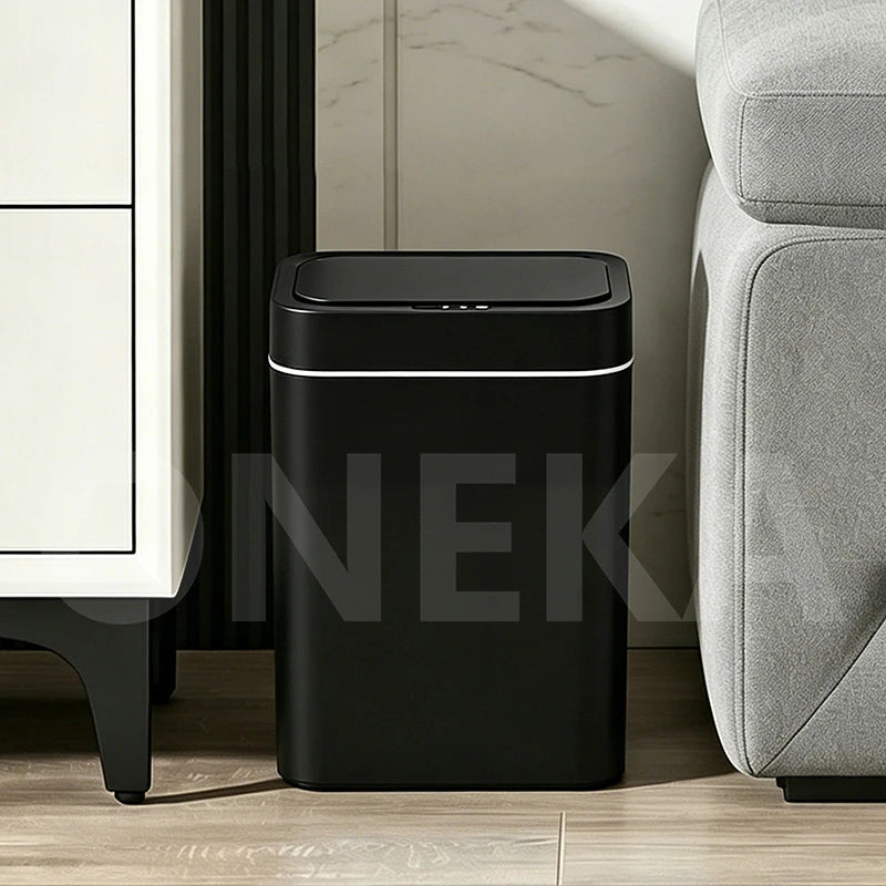 4.2 Gallon Touchless Sensor Trash Can – Kitchen & Bathroom Sensor Trash Can Axl Black 16L