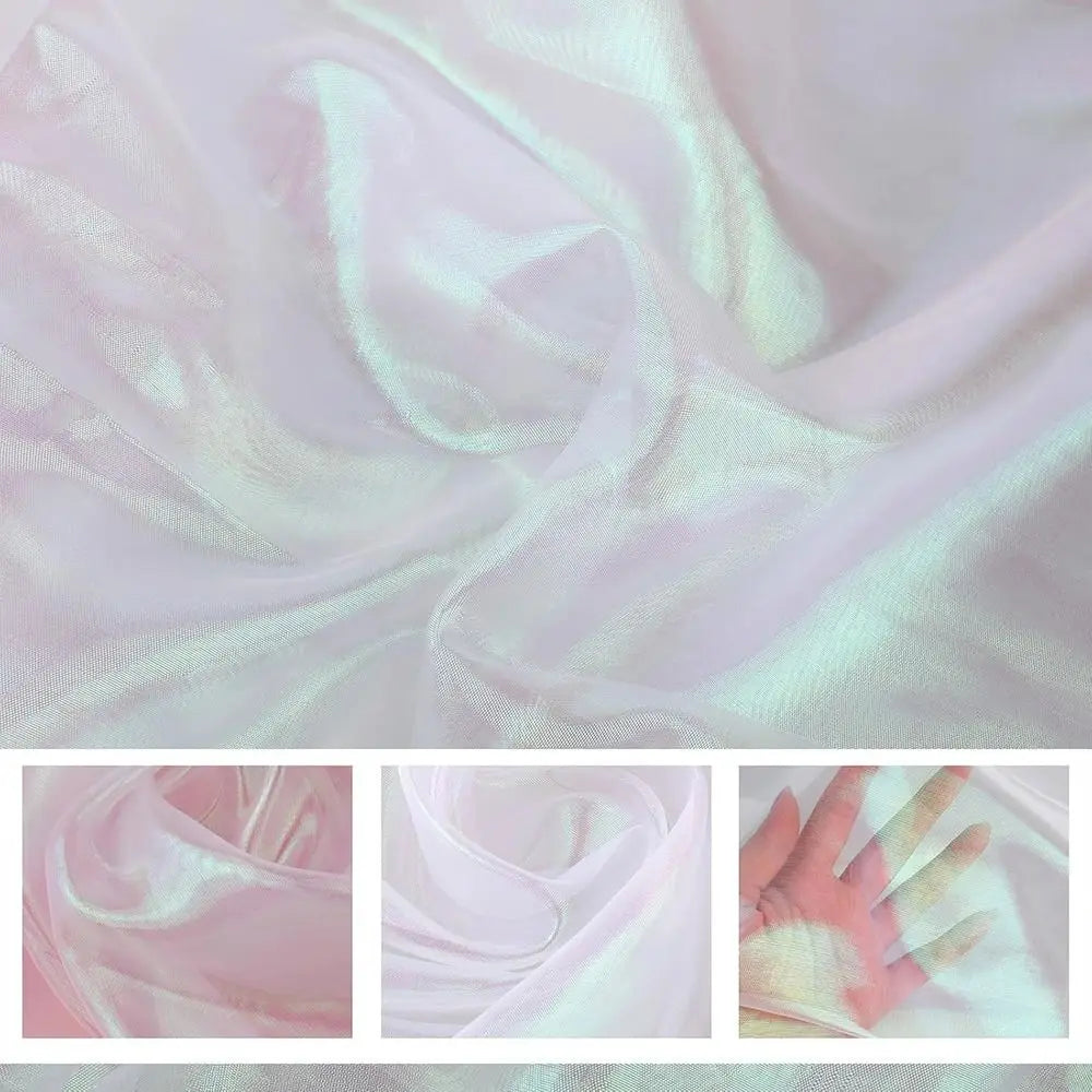 Laser Organza Tulle Fabric – Shiny Voile for Wedding & Stage Organza Tulle Fabric Axl