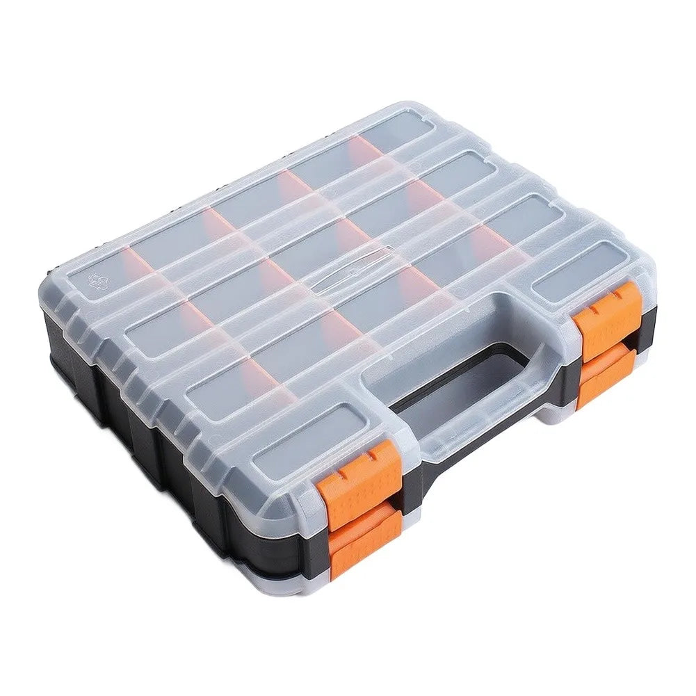 Double-Sided Tool Organizer Box with Adjustable Dividers Tool Organizer Box Axl