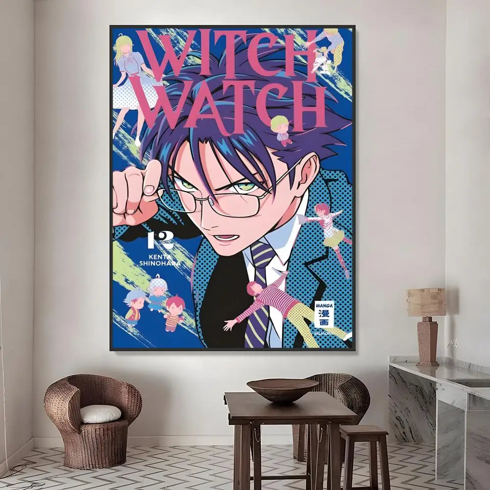 Witch Watch Poster – HD Waterproof PVC Wall Sticker Decor Wall Decal Sticker Axl White10 30X40cmNoframe