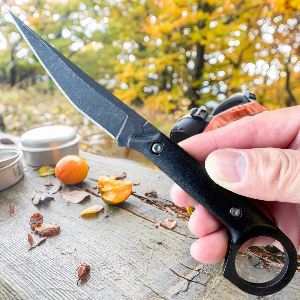 Mini Fixed Blade EDC Knife – 440C Steel with K Sheath Fixed Blade Knife Axl