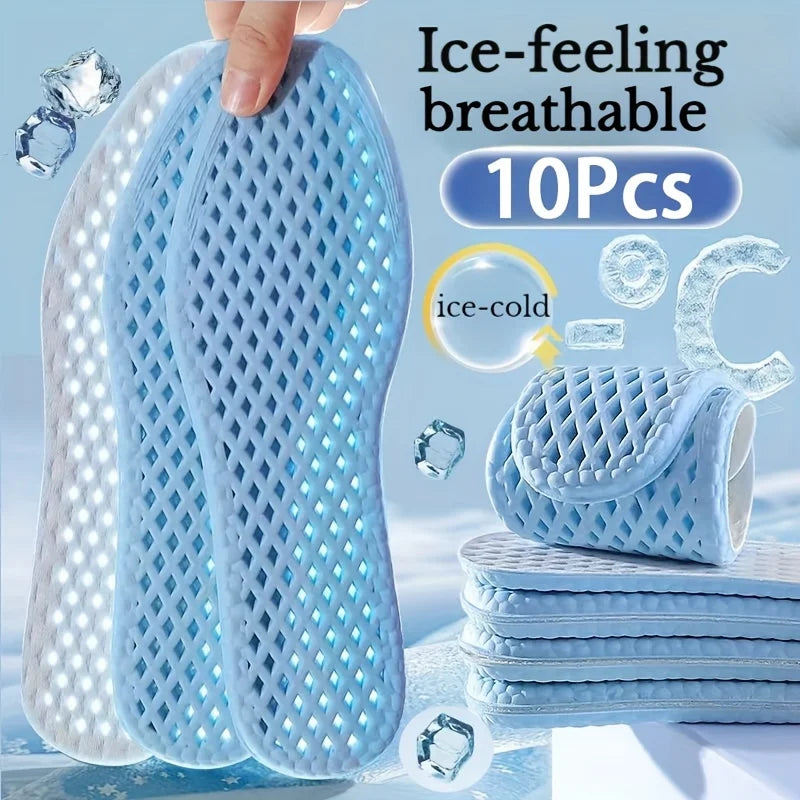 10-Pair Breathable Memory Foam Shoe Insoles – Cooling Sport Breathable Shoe Insoles Axl