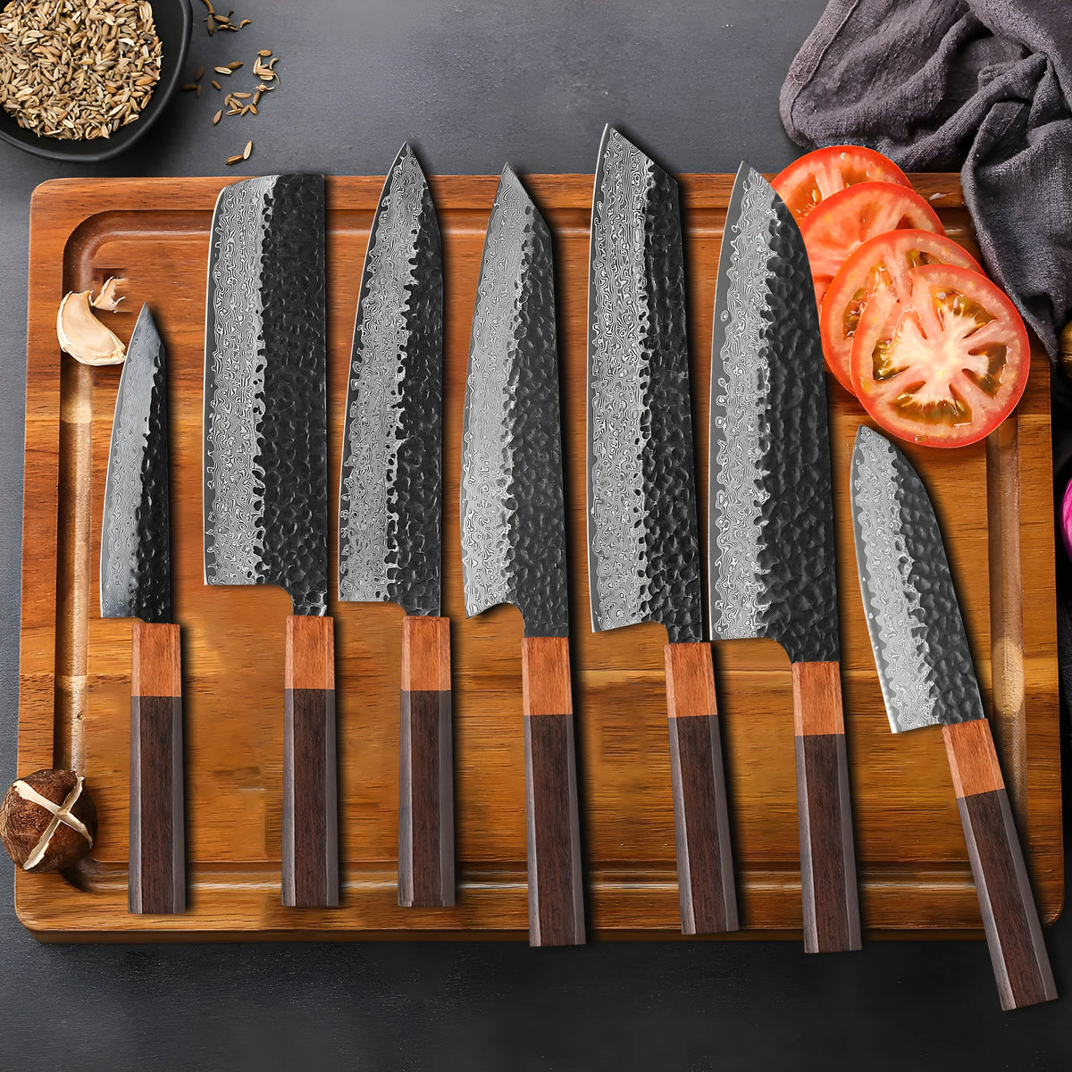 67-Layer Damascus Steel Knife Blank Blade – DIY Knife Making Damascus Knife Blank Axl