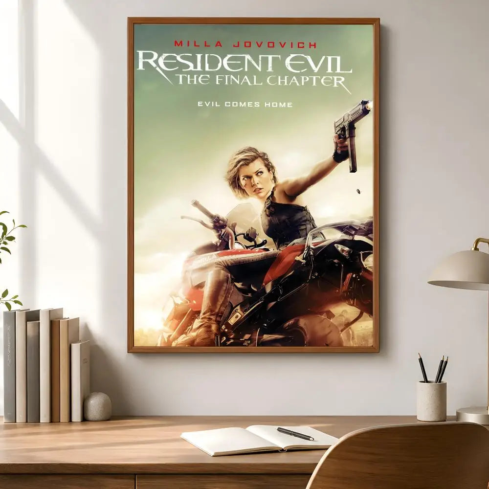 Resident Evil PVC Wall Poster – Peel & Stick HD Gaming Art Gaming Wall Poster Axl