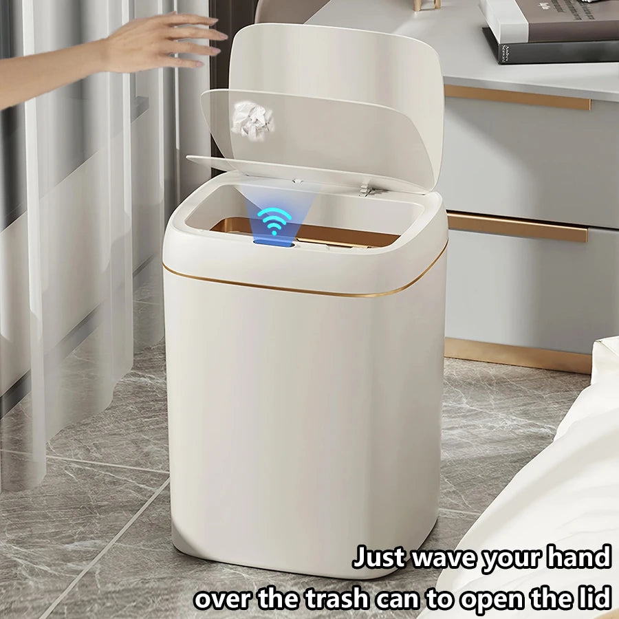 ONEKA Touchless Trash Can – Motion Sensor Auto Lid Bin Touchless Trash Can Axl