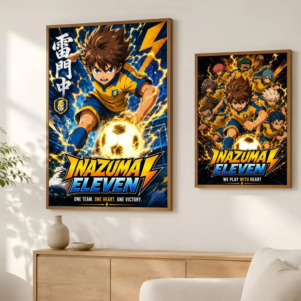 Inazuma Eleven Anime HD PVC Self-Stick Wall Poster | Waterproof Anime Wall Poster Axl