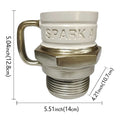 Spark Plug Coffee Mug – Novelty Gearhead Car Lover Gift Novelty Coffee Mug Axl 1pcs 501-600ml