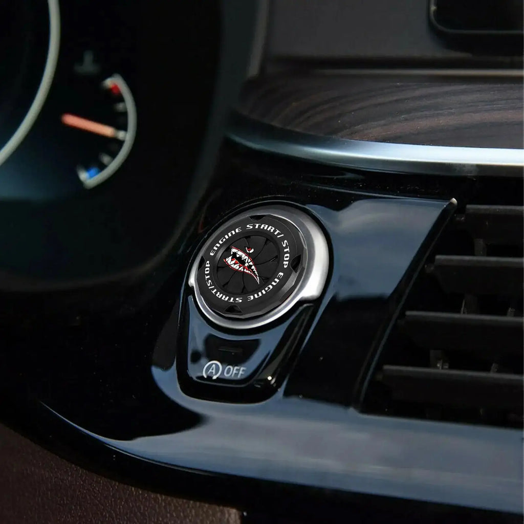 Car Push Start Button Cover – ABS Ignition Protector Ignition Button Cover Axl