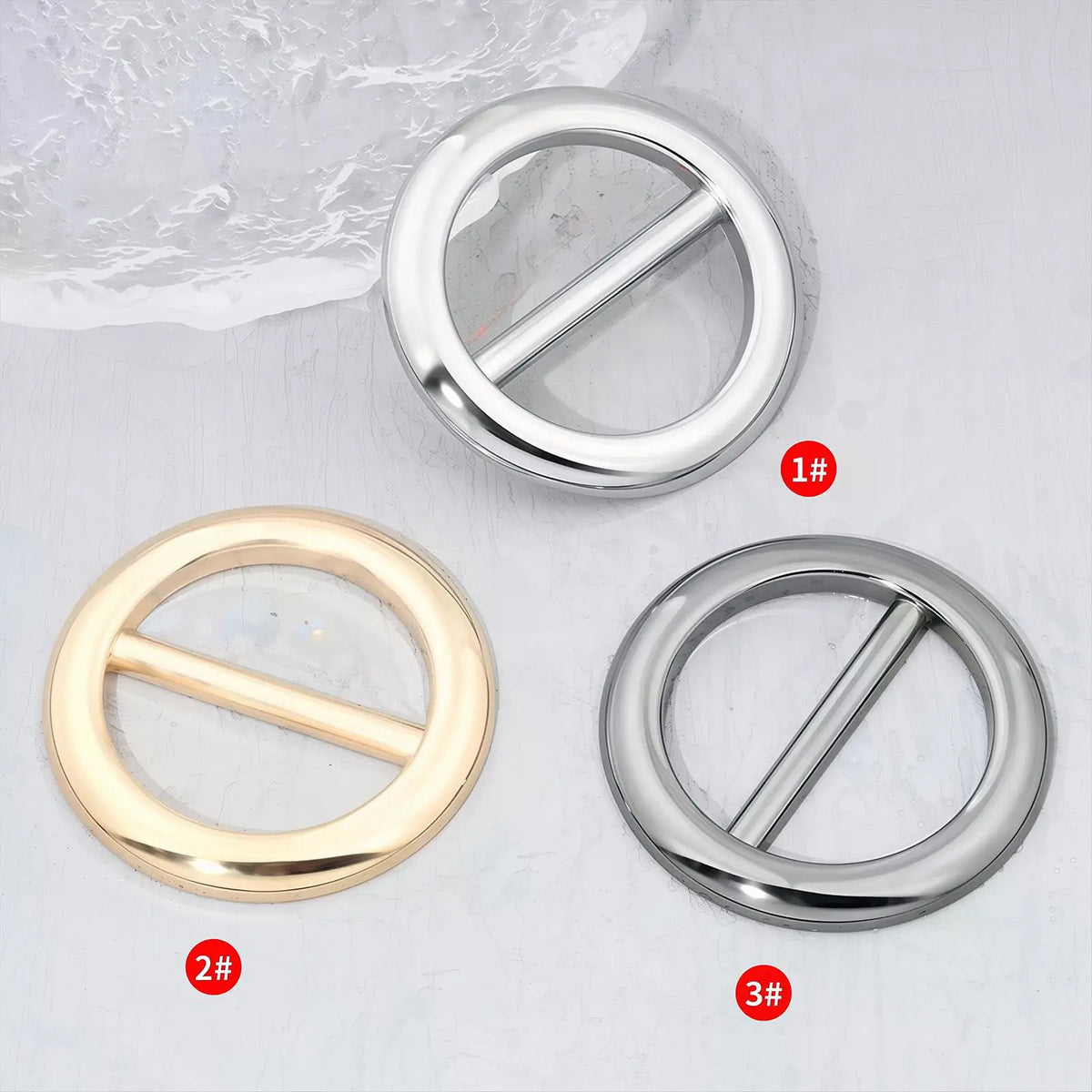 Metal Scarf Rings & Slides for Women – 3-Pack Zinc Alloy Clips Scarf Ring Clips Axl
