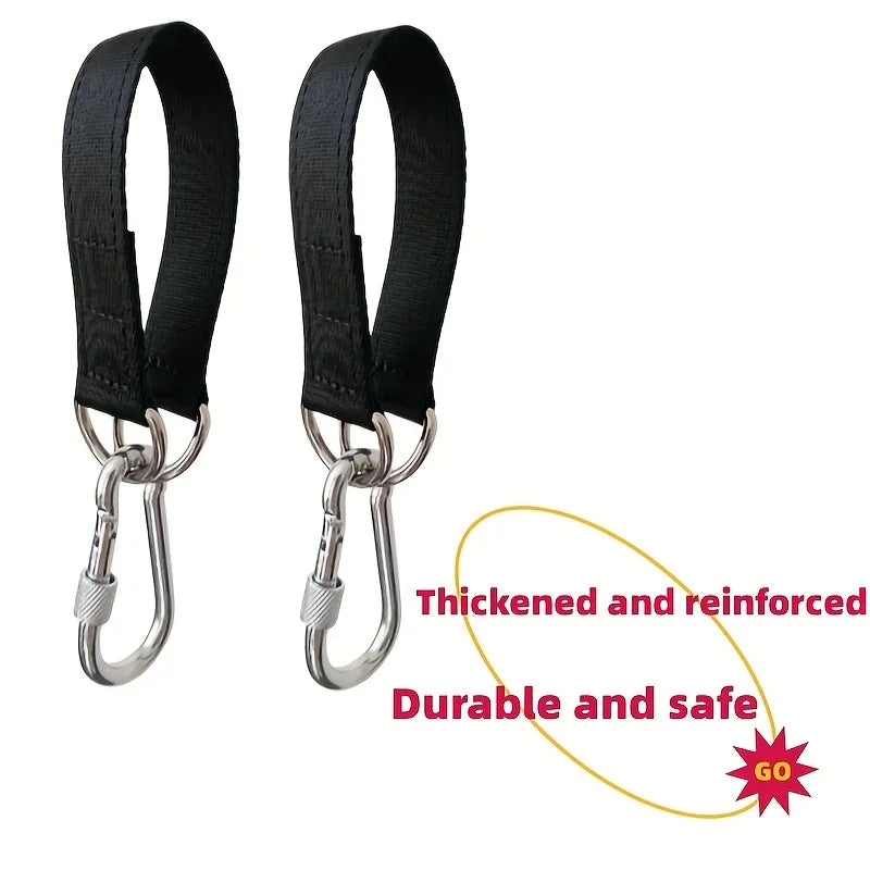 Camping Hammock Slings with Safety Locks | Outdoor Swing Straps Hammock Sling Straps Axl