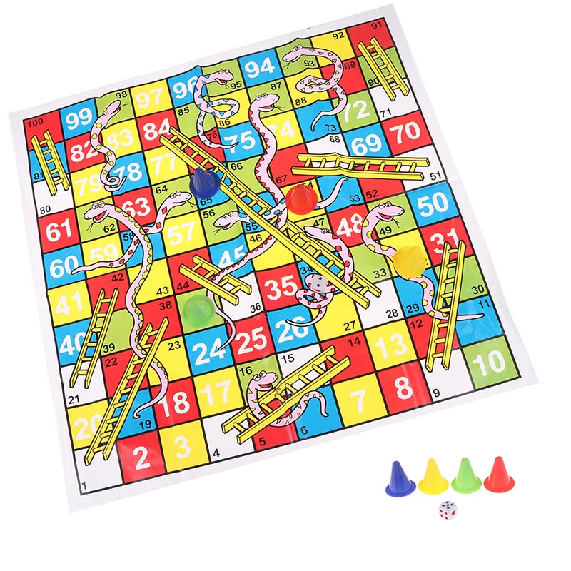 Snakes & Ladders Board Game – Family Fun for Kids Ages 5+ Kids Board Game Axl